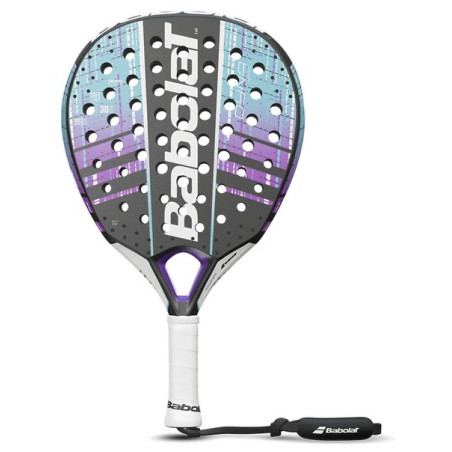 Raquette Padel BABOLAT DYNA SPIRIT Bleu / Violet / Noir (335gr ) 2023