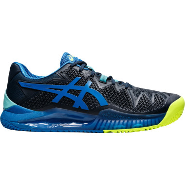 Chaussures Padel ASICS Homme GEL-RESOLUTION 8 PADEL Bleu / Jaune / Noire 2022