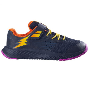 Chaussures BABOLAT Garçon PULSION All Court Junior Blanc / Bleu AH 2021
