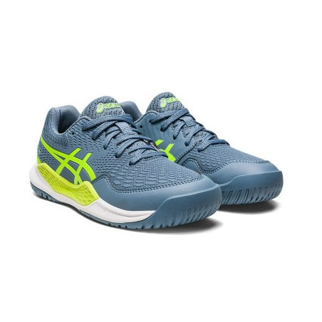 Chaussures ASICS Junior GEL-RESOLUTION 9 Toutes Surfaces Gris / Vert 2023
