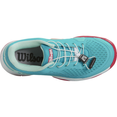 Chaussures WILSON Junior RUSH PRO 4.0 QL Bleu / Rose PE 2022