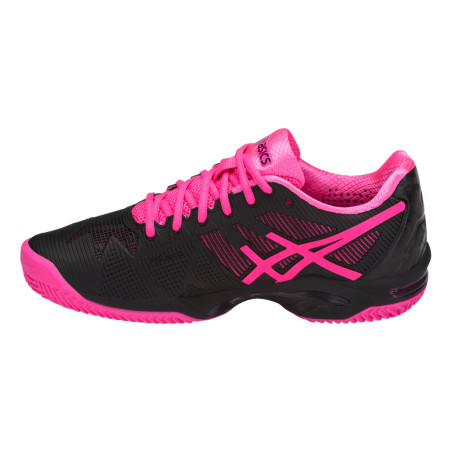 Chaussures ASICS Femme Gel-Solution Speed 3 Clay Noir / Rose PE 2018