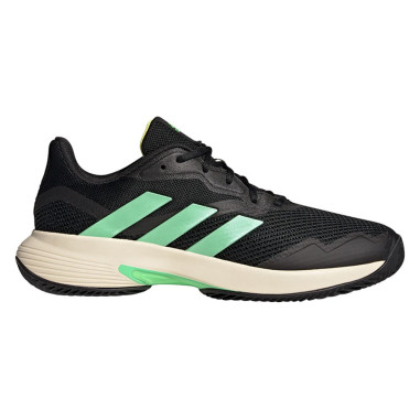Chaussures ADIDAS Homme CourtJam Control Terre Battue Noir / Vert PE 2022