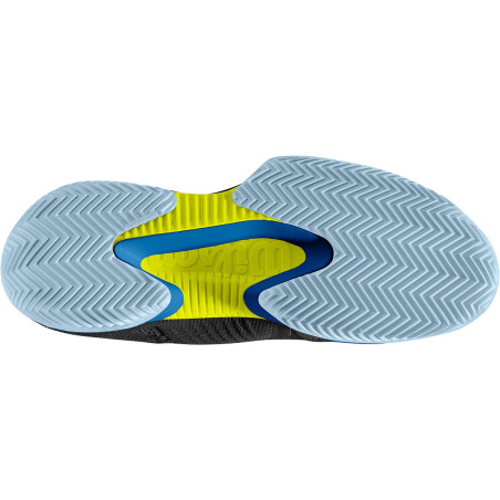 Chaussures WILSON Homme KAOS RAPIDE CLAY Noir / Bleu / Jaune 2022