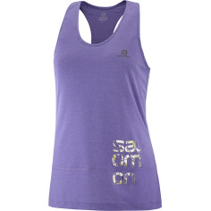 Débardeur Running SALOMON Femme CROSS RUN GRAPHIC Violet...
