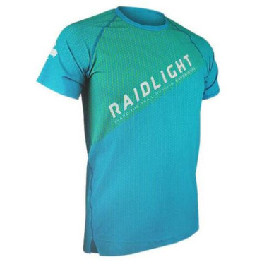 T-Shirt Running RAIDLIGHT Homme RIPSTRETCH ECO DRY Vert /Jaune AH 2022