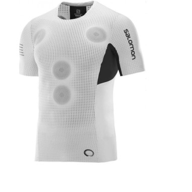 T-Shirt Running SALOMON Homme S/LAB SENSE Tee Noir/ Blanc PE 2019
