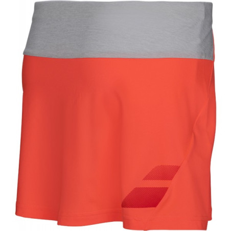Jupe BABOLAT Fille PERFORMANCE Grise / Corail