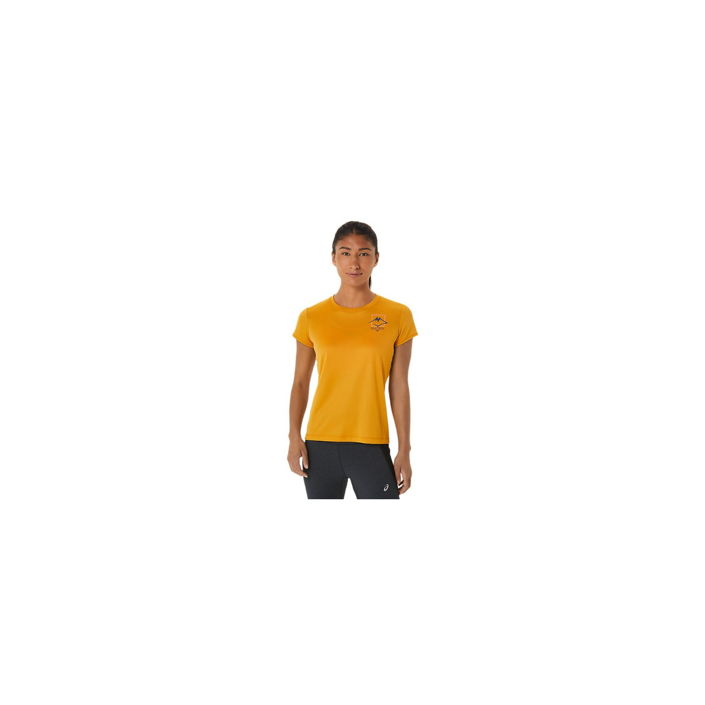 Asics t cheap shirt femme jaune