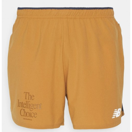 Short Running NEW BALANCE Homme GRAPHIC IMPACT Camel 2023