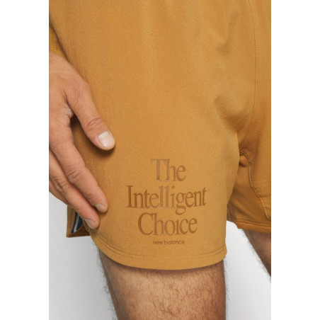 Short Running NEW BALANCE Homme GRAPHIC IMPACT Camel AH 2023