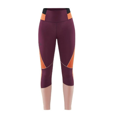 Collant Running CRAFT Femme PRO CHARGE BLOCKED TIGHTS Violet / Rose PE 2022