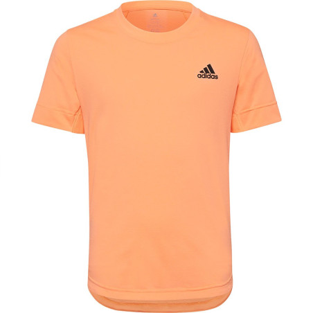 T-Shirt ADIDAS Garçon Junior NEW YORK Orange / Noir AH 2022