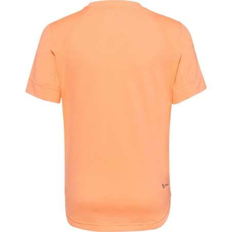 T-Shirt ADIDAS Garçon Junior NEW YORK Orange / Noir AH 2022