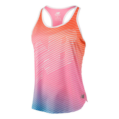 Débardeur NEW BALANCE Femme ACCELERATE Tank Rose / Orange PE 2022