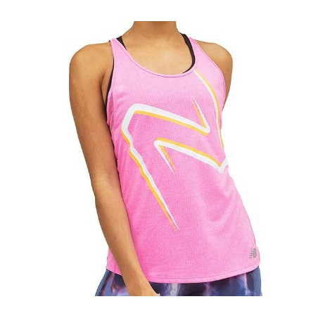 Débardeur Running NEW BALANCE Femme PR IMPT TANK Rose PE 2022