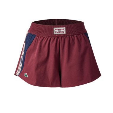 Short LACOSTE Sport Femme Bordeaux AH 2023