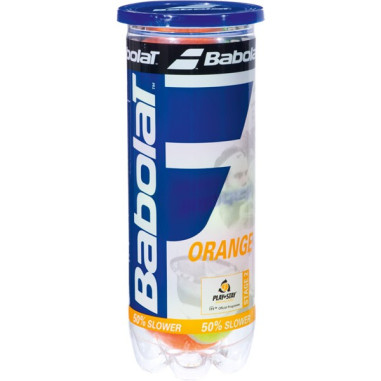 Tube de 3 balles Mini Tennis BABOLAT Babol Orange
