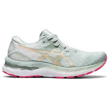 Chaussures Running ASICS Femme GEL NIMBUS 23 Blanc Champagne PE 2021