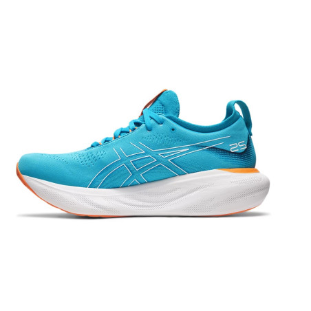 Chaussures Running ASICS Homme GEL-NIMBUS 25 Bleu / Blanc / Orange PE 2023