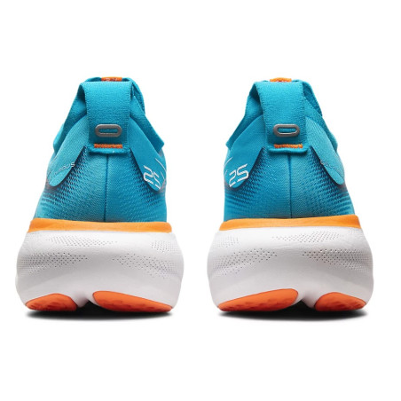 Chaussures Running ASICS Homme GEL-NIMBUS 25 Bleu / Blanc / Orange PE 2023