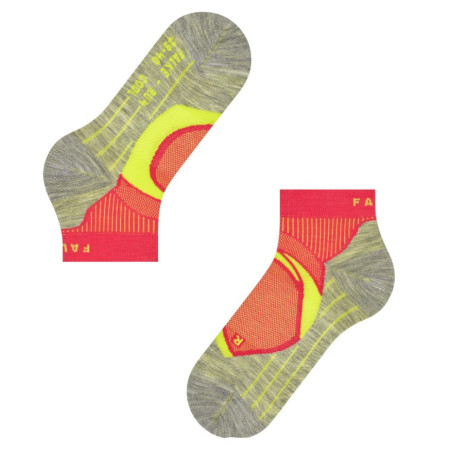Chaussettes FALKE Femme RU4 COOL SHORT Fushia / Jaune 