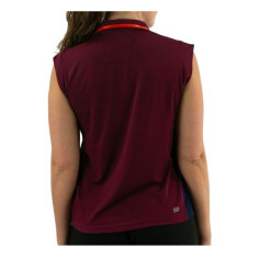Polo sans manches LACOSTE Femme SPORT Bordeaux / Marine 2023 2