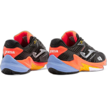 Chaussures Padel JOMA Homme T.OPEN 2201 Noir / Orange / Violet PE 2022