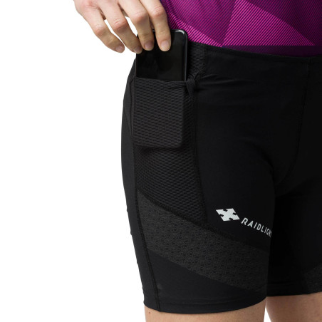 Short Running RAIDLIGHT Femme ACTIV Stretch Noir PE 2020