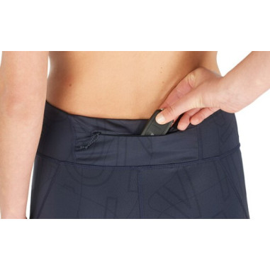 Collant Running SALOMON Femme AGILE LONG Bleu...