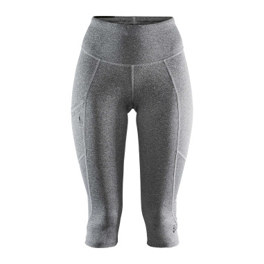 Collant Running CRAFT Femme  ADV ESSENCE CAPRI TIGHTS Gris AH 2021