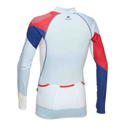 T-Shirt Running RAIDLIGHT Homme Performer  LS Top Bleu  Clair / Rouge AH 2020