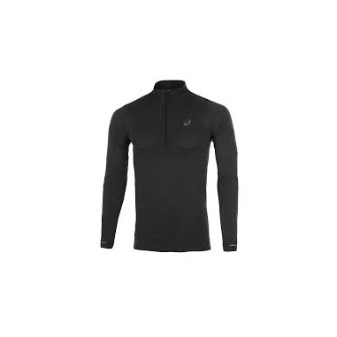 T-Shirt Manches Longues ASICS Homme SEAMLESS 1/2 Zip Performance Gris AH 2019