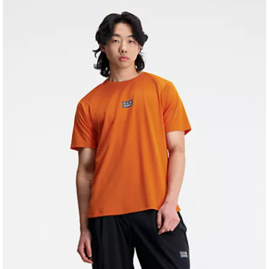 T-Shirt Running NEW BALANCE Homme AT NVENT Orange AH 2023