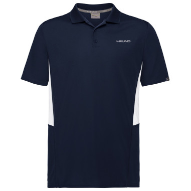 Polo HEAD Homme Club Tech Marine / Blanc 2020
