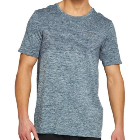 T-Shirt Running ASICS Homme RACE SEAMLESS SS Bleu PE 2021