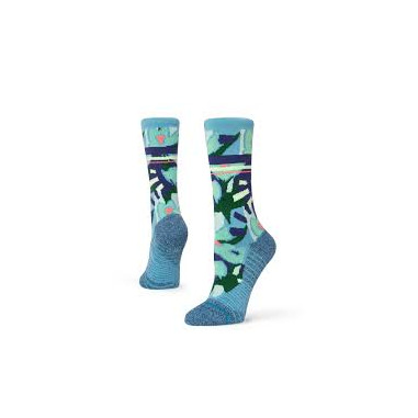 Chaussettes STANCE Femme PETAL PUSHER AT  Bleu / Vert AH 2020