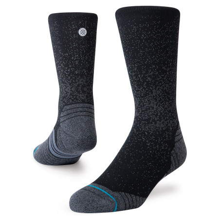 Chaussettes Courtes STANCE Mixte RUN CREW ST Noir / Gris