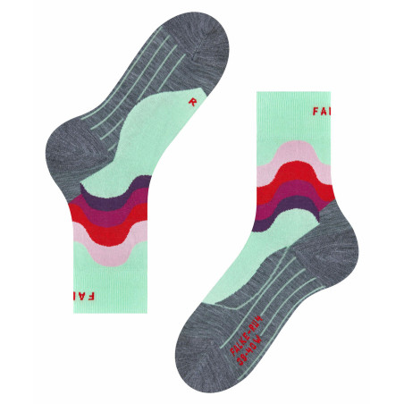 Chaussettes FALKE Femme RU4 Verte / Rose / Rouge AH 2020