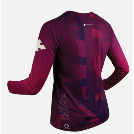 T-Shirt Running RAIDLIGHT Femme Manches Longues WARM ECO DRY Fushia AH 2023