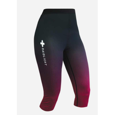 Collant Running RAIDLIGHT Femme 3/4 FRANCE Noir / Fushia AH 2023