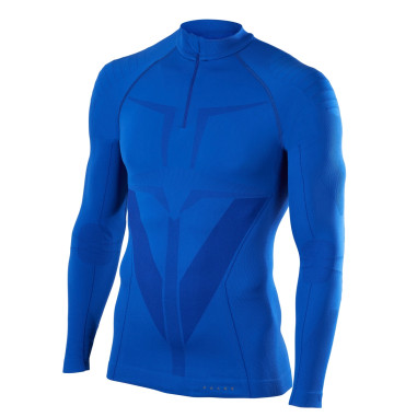 T-Shirt FALKE Homme ZipShirt Longs Bleu AH 2018