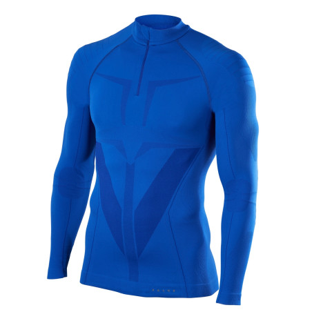 T-Shirt FALKE Homme Manches Longues ZIPSHIRT Bleu AH 2018