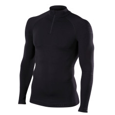 T-Shirt FALKE Homme ZipShirt Longs ML Noir AH 2018