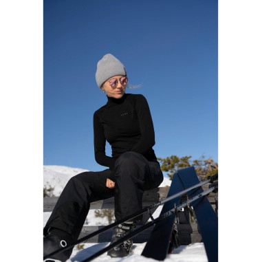 T-Shirt FALKE Femme W Warm Longs ML Noir AH 2022