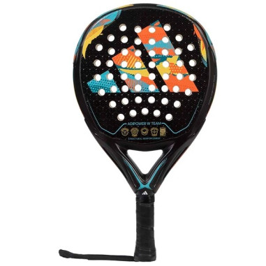 Raquette Padel ADIDAS ADIPOWER WOMAN TEAM Noir / Jaune / Bleu (360 g) 2023