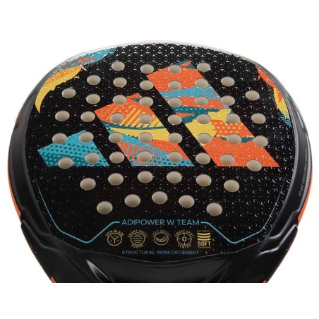 Raquette Padel ADIDAS ADIPOWER WOMAN TEAM Noir / Jaune / Bleu (360 g) 2023