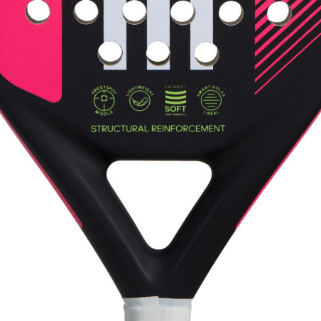Raquette Padel ADIDAS MATCH LIGHT 3.2 (350g) Noir / Blanc / Rose 2023