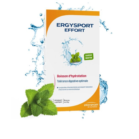 Boisson ERGYSPORT EFFORT Boisson de l'effort - Saveur Menthe x 6 sticks