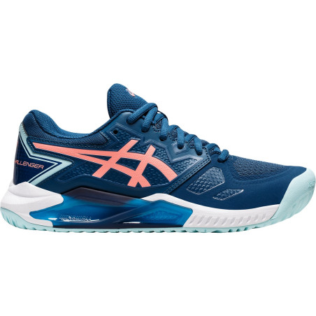 Chaussures ASICS Femme GEL-CHALLENGER 13 Toutes Surfaces Bleue / Corail 2022